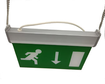 Acrylic Rechargeable Double Sided Emergency Exit Signs IP20 With Battery Operated