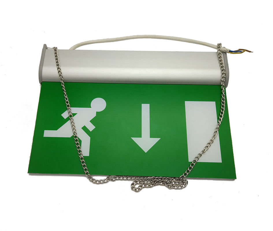IP20 CE Approval Running Man Emergency Exit Signs 3 Hours Battery Operated