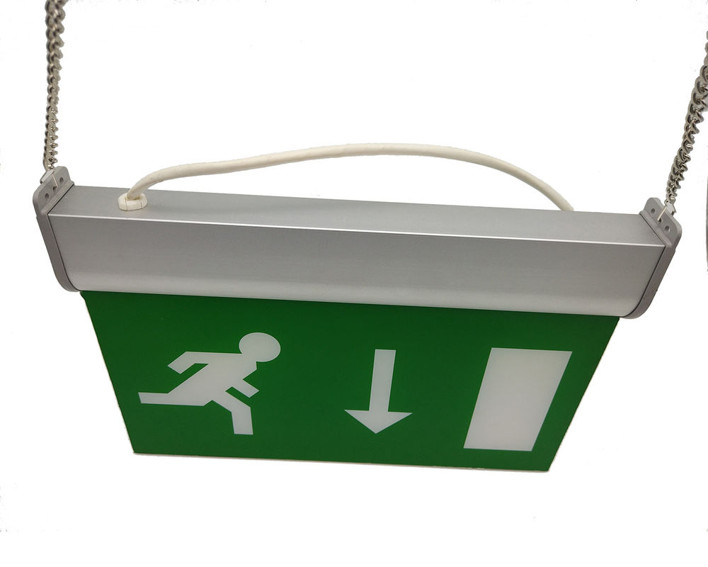 Energy Saving Wall Mounted LED Aluminum Exit Sign With Acrylic Plate