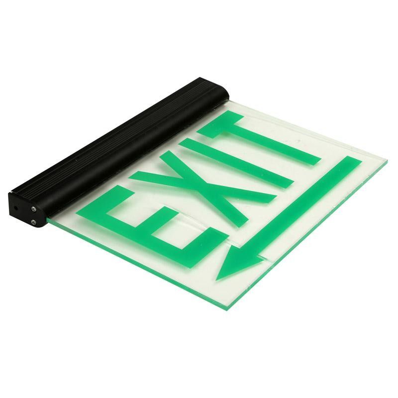 110v 220v Maintained Aluminum Exit Sign Emergency Lighting Fire