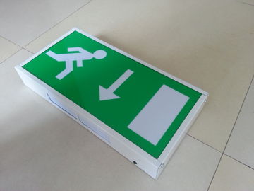 CE Permanent Industrial Led Exit Signs , Rechargeable Emergency Evacuation Exit Sign