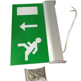 Aluminous Rechargeable Acrylic Plate Double Sided Exit Signs For Emergency