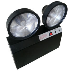 Steel Casing Black 2x1.5W Two Heads Led Emergency Twin Spot With Test Button