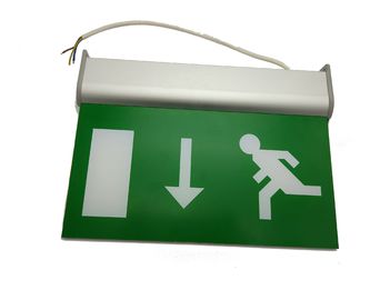 Commercial Battery Operated Aluminum Exit Sign For Teaching Buildings
