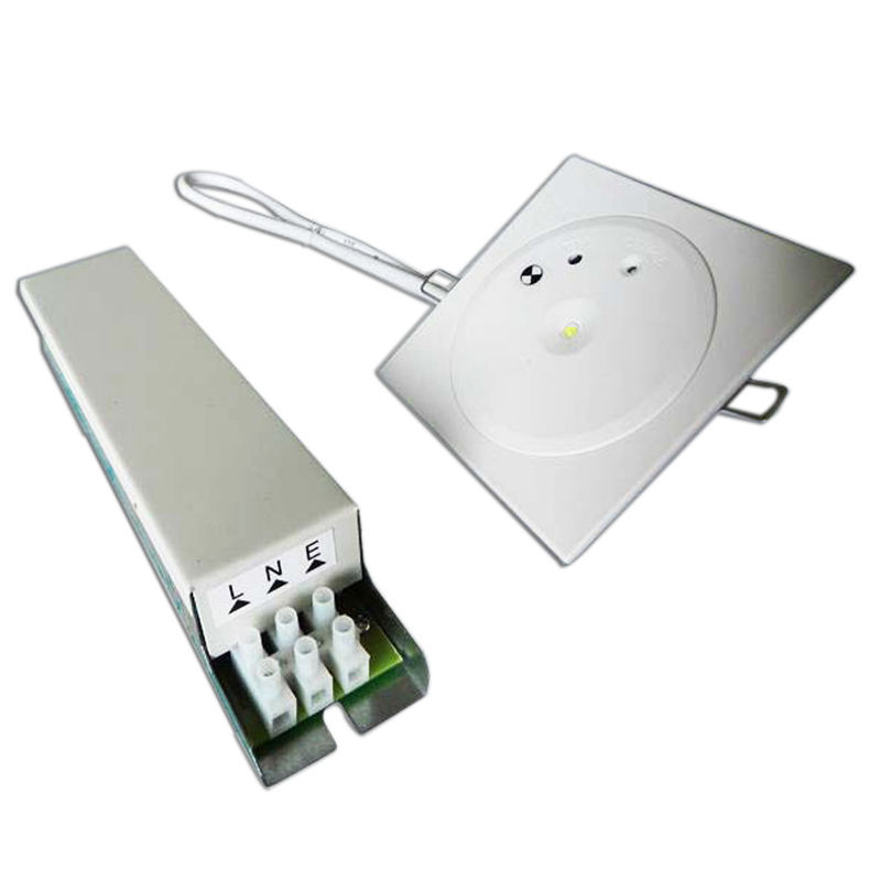 Commercial Ceiling Recessed Rechargeable LED Emergency Light with Battery Backup 3W SMD White Ni-Mh Battery