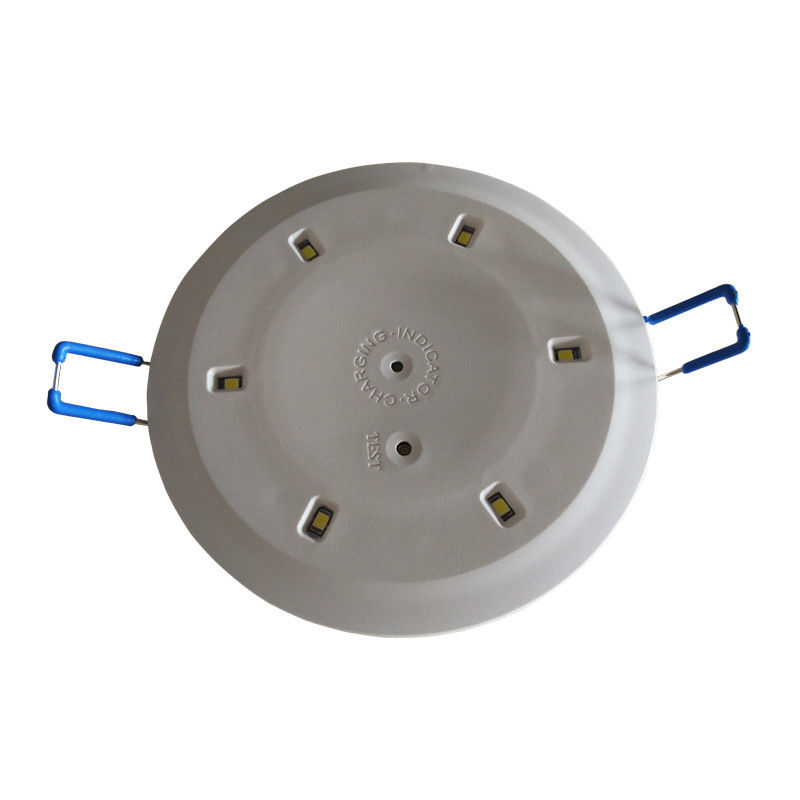 6pcs 5730 Commercial LED 3W Ceiling Recessed Emergency Light with Battery Backup IP20 Steel Casing L117N