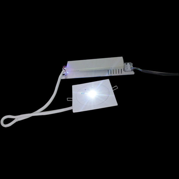 110V 220V IP20 Indoor Ceiling Mounted Recessed Emergency Light 3W SMD White LED