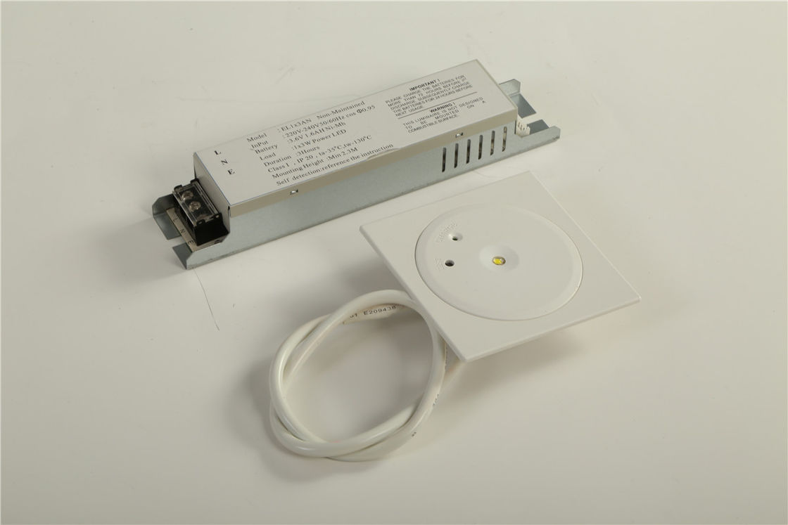 CE Approved Recessed LED Downlight Fire Emergency Light with 1 Watt SMD White LED and Ni-Cd Battery