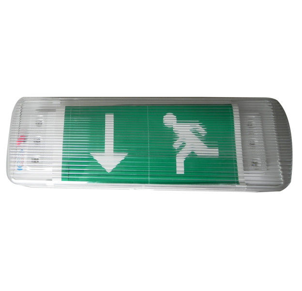 220V 3 Hours Operation Led Emergency Exit Sign With Green Escaping Sticker , CE Standard