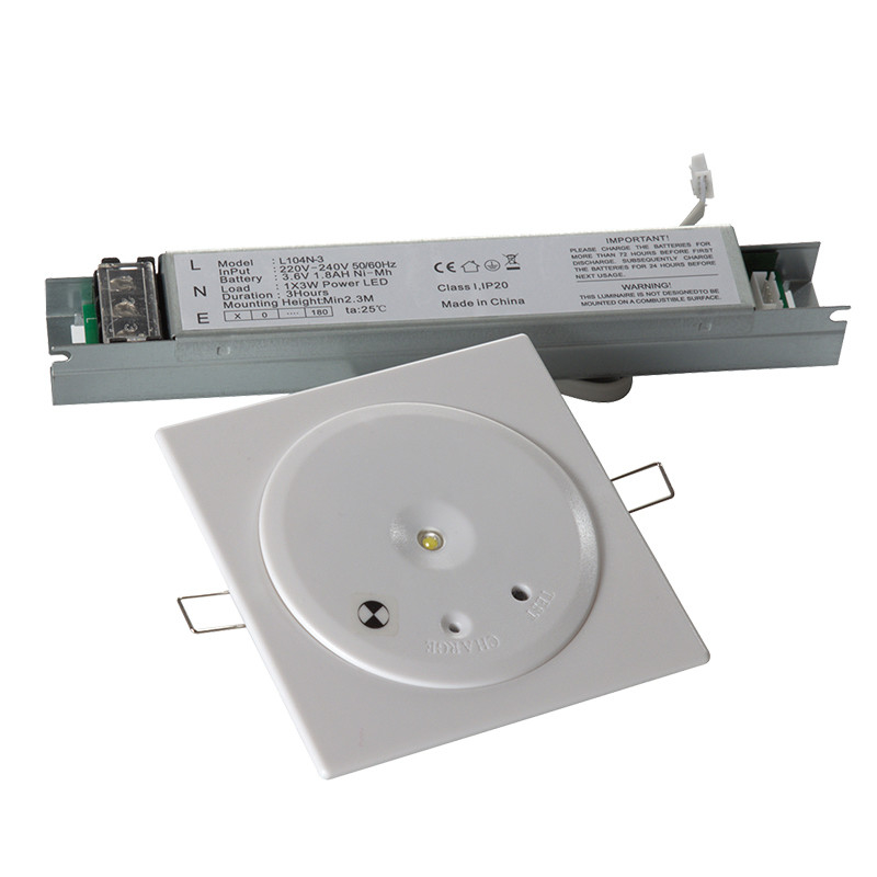 IP20 Ceiling LED Emergency Light Downlight 1*1W SMD