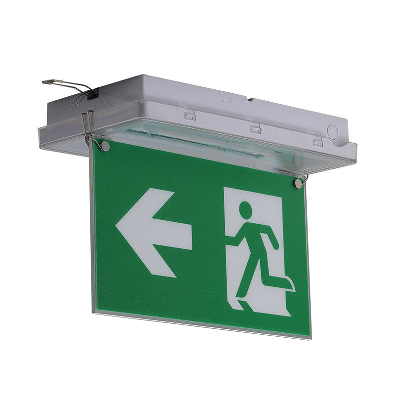 Exit Sign LED 5W Waterproof Emergency Light IP65 220V 240V Ni Cd Battery Luminaire L212N