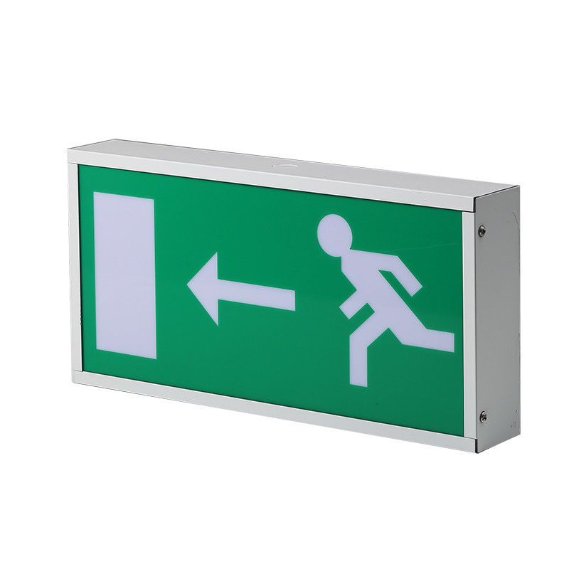 Rechargeable Running Man LED Exit Sign with 3 Hours Emergency Time and Wall Surface Mounted