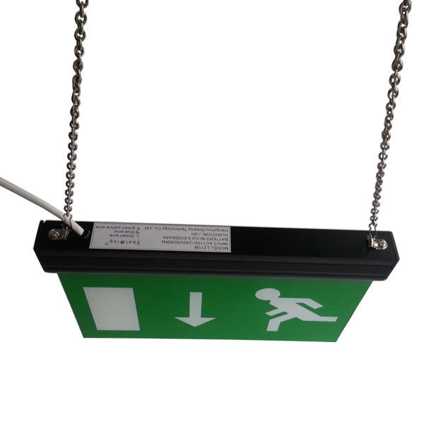 Alumium End Cap Battery Powered Rechargeable Double Sided Exit Signs
