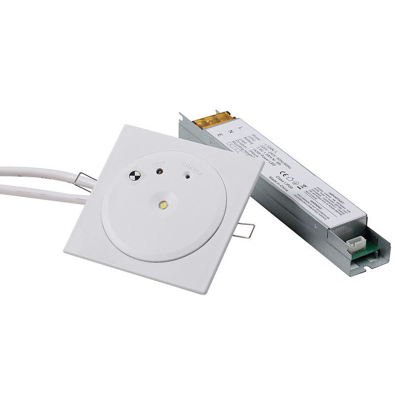 CE Approved Recessed LED Downlight Fire Emergency Light with 1 Watt SMD White LED and Ni-Cd Battery