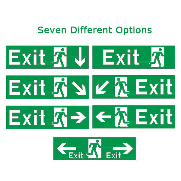Wall Surface Mounted Indoor LED Emergency Exit Sign Ni-Cd Battery Operation SL010AM