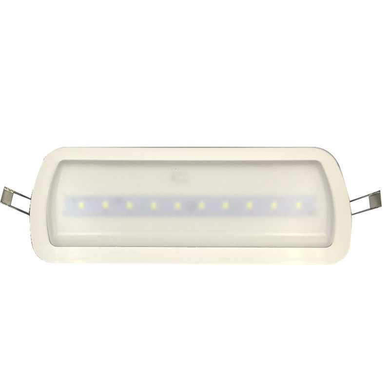 3 Hours Autonomy Li-Ion Battery Operated Fire Resistance ABS Ceiling Emergency Light with Recessed Installation