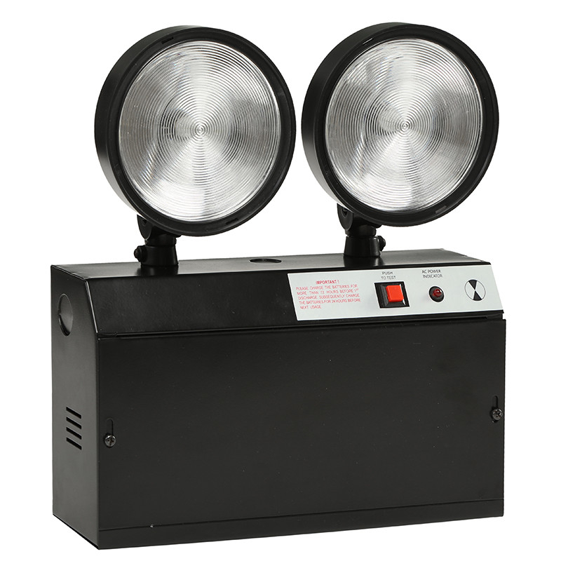 LED Twin Spot Emergency Lights Battery Life 3hrs 24hrs Charging Time Lamp Type