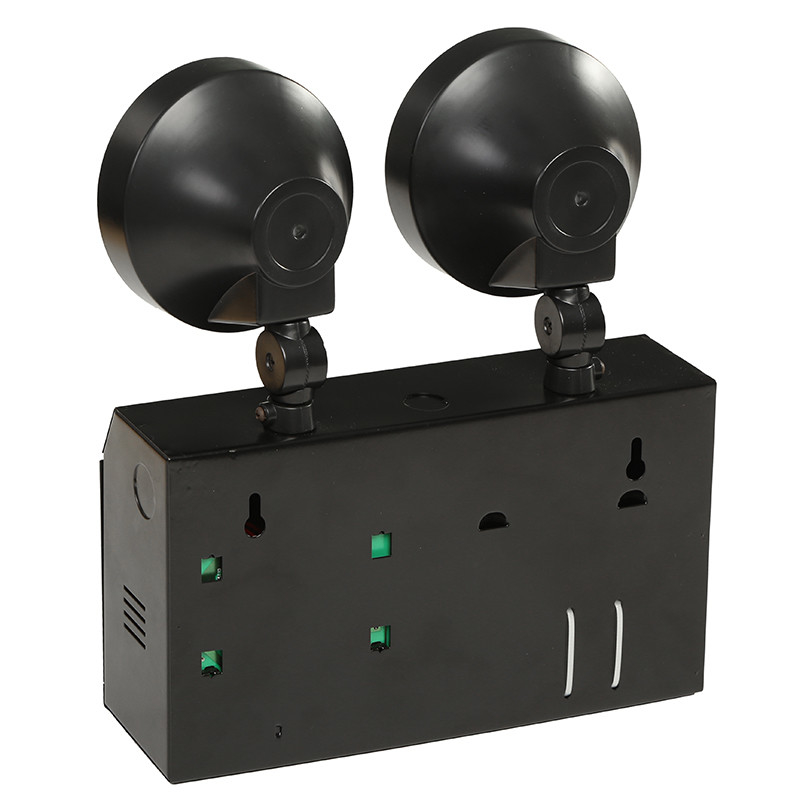 LED Twin Spot Emergency Lights Battery Life 3hrs 24hrs Charging Time Lamp Type