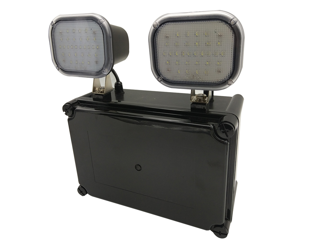 High Brightness Led Rechargeable Twin Spot Emergency Lights For Shopping Mall