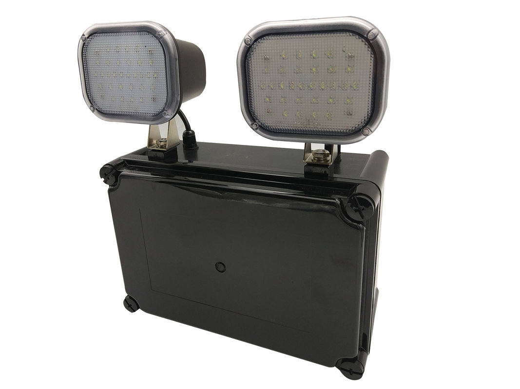 IP65 Waterproof Twin Spot Emergency Lights with 3 Hours Battery Backup Rechargeable Twin Head Emergency Light