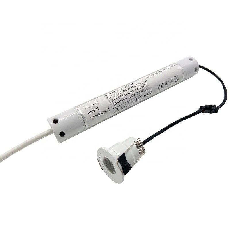Self Test LED Emergency Spot Light with Battery Backup Fire Resistant IP20 Rechargeable L124N