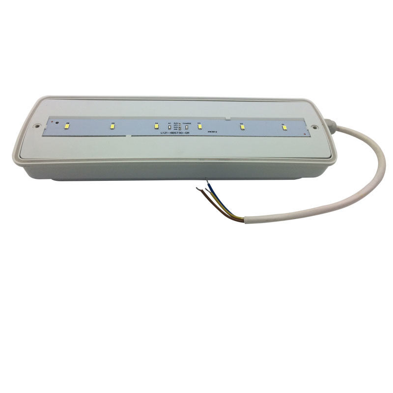 Bulkhead Waterproof Emergency Light Rechargeable IP65 Plastic Ni-Cd with Battery Backup 3 Hours L116N-E