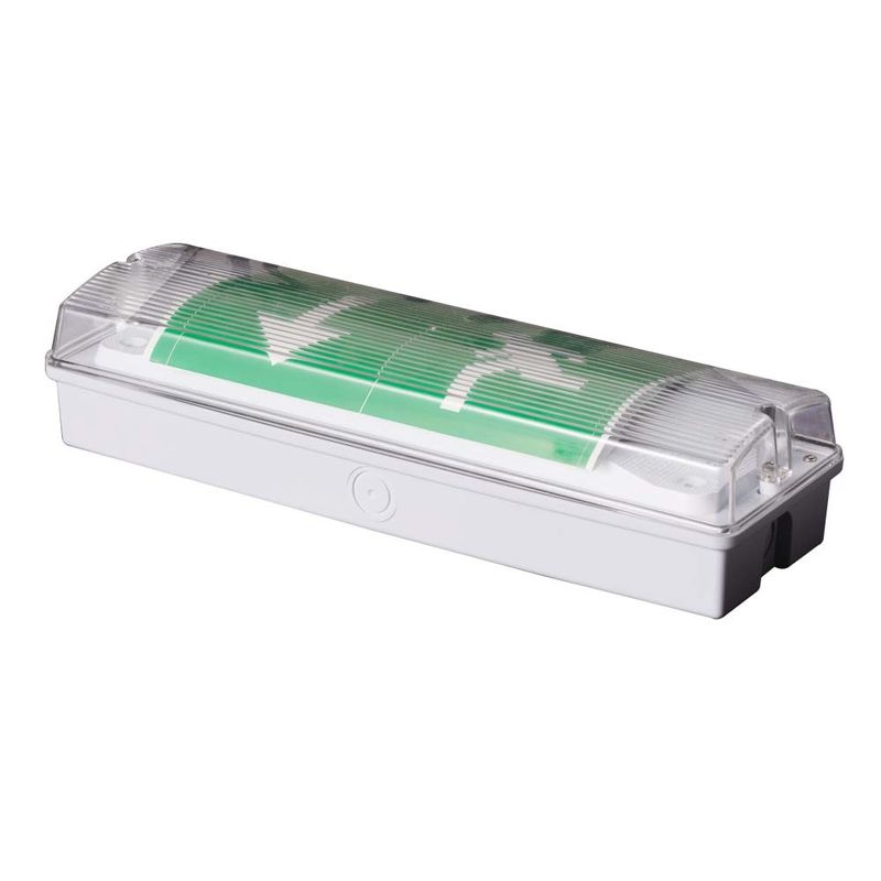 IP65 Waterproof LED Emergency Light 3W Wet Location Ni-Cd Battery Backup 15pcs 2835 SMD 6500K