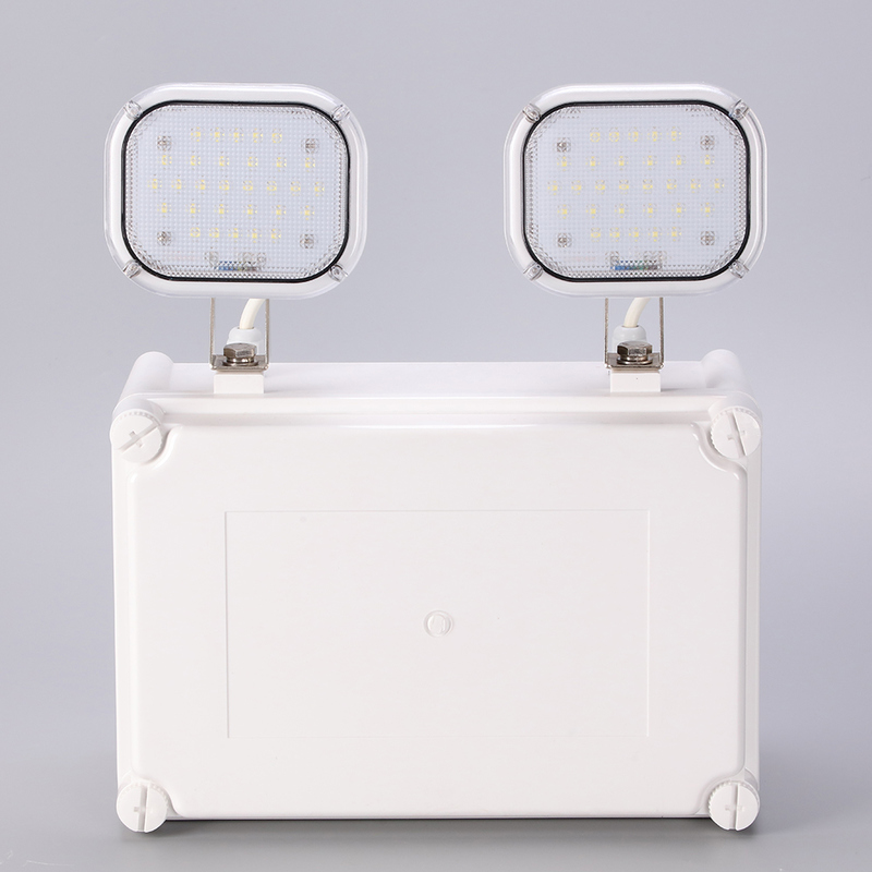 High Lumen 2x6W LED Twin Spot Emergency Light 3 Years Warranty 50000 Hours Lifespan