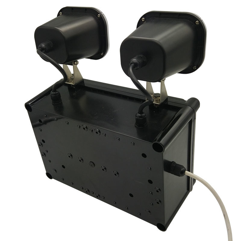 220V Input 2x6W Twin Spot LED Emergency Light 3 Years Warranty 50000 Hours Lifespan