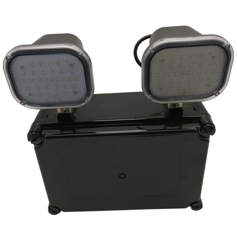 220V Input 2x6W Twin Spot LED Emergency Light 3 Years Warranty 50000 Hours Lifespan