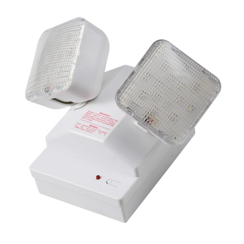 6W Twin Spot LED Emergency Light 6500K 3.6V 3.0Ah Ni-Cd Battery PC Casing IP20