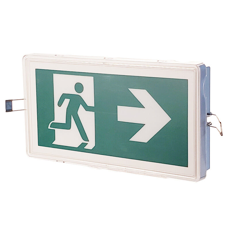 IP65 Rated LED Exit Sign with 3 Hours Emergency Time and Ni-Cd Battery Operated Emergency Exit Light