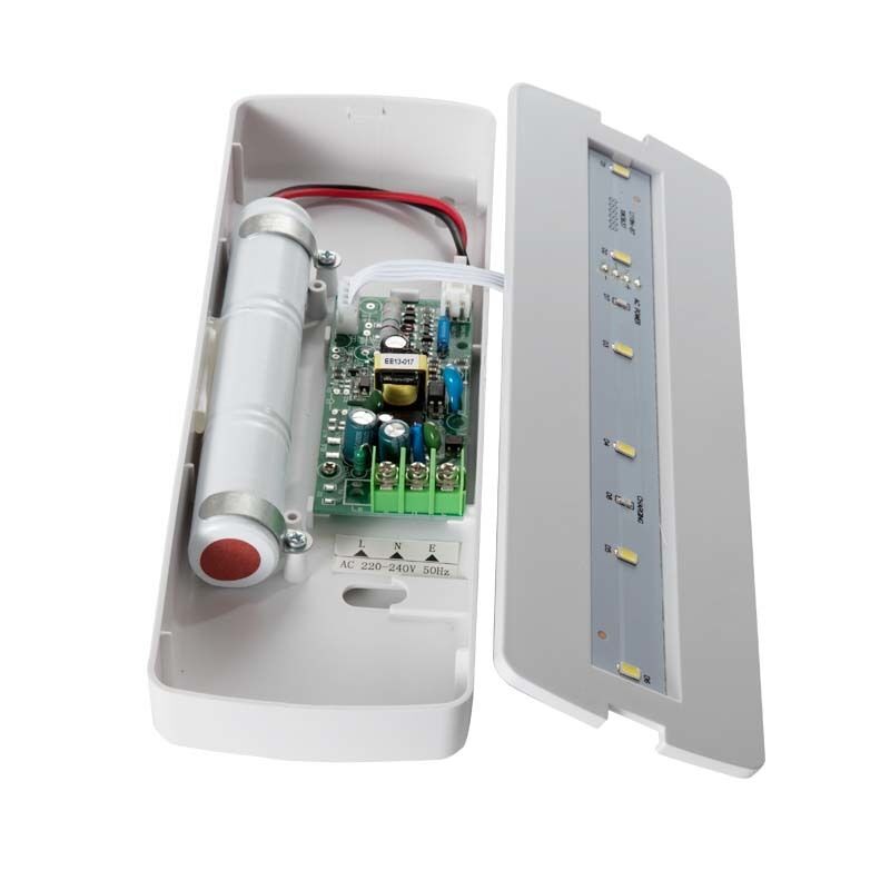 Permanent Plastic Battery Backup Emergency Rechargeable Wall Mounted LED Light 3 Hours Backup Ni Cd IP20