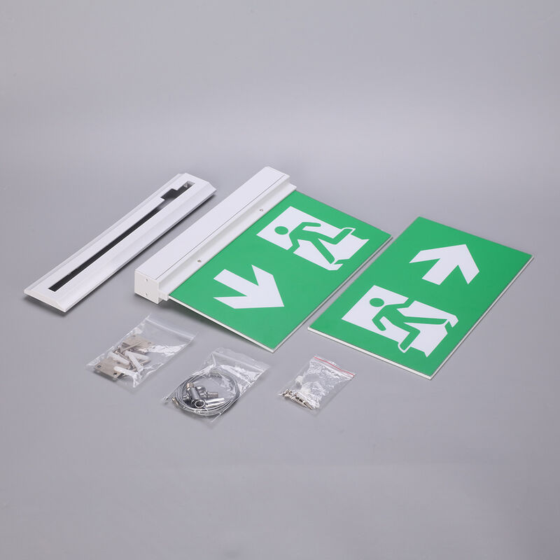 Double Sided Emergency LED Exit Sign 3 Hours Backup IP20 Rated 3 Year Warranty