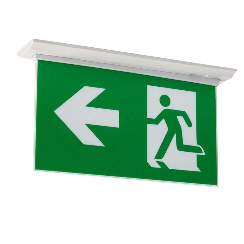 Rechargeable Li-Ion Battery LED Emergency Exit Sign 3 Hours Backup Wall Mounted SL030AM
