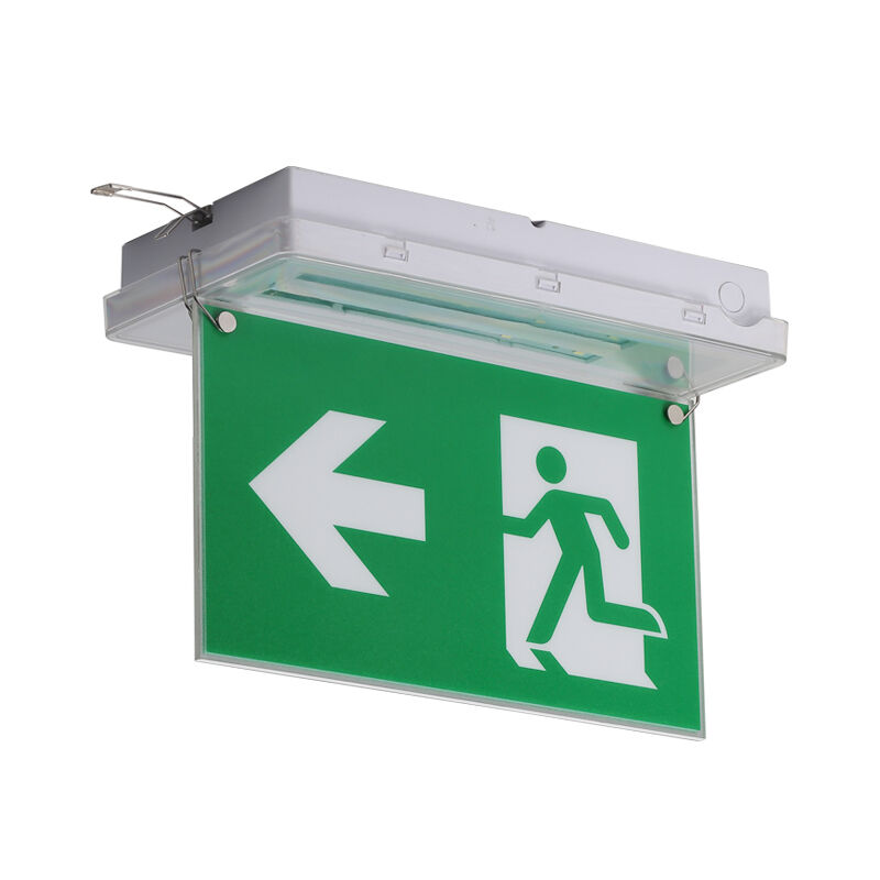 Ceiling Recessed Emergency Exit Sign Light with Ni-Cd Battery IP65 Rated and 5730 SMD LED