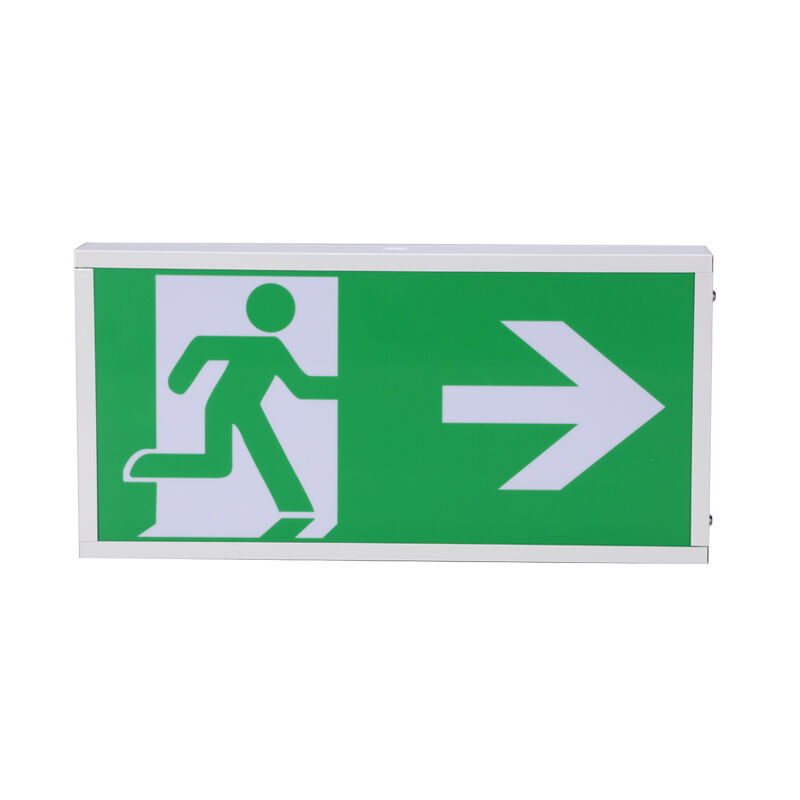 Wall Surface Mounted Built-in Battery LED Rechargeable Emergency Exit Light Double Sided Exit Sign