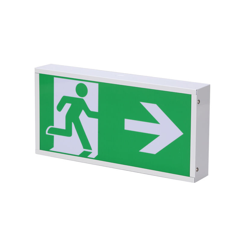 Wall Surface Mounted Built-in Battery LED Rechargeable Emergency Exit Light Double Sided Exit Sign