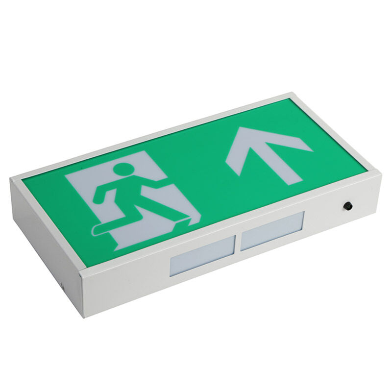 Wall Surface Mounted Built-in Battery LED Rechargeable Emergency Exit Light Double Sided Exit Sign