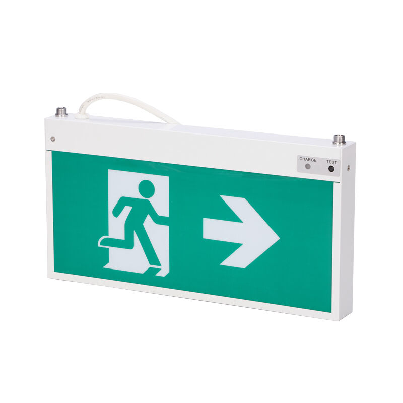 Ceiling Mounted LED Exit Sign Light 3.6V Ni-Cd Battery 3 Year Warranty
