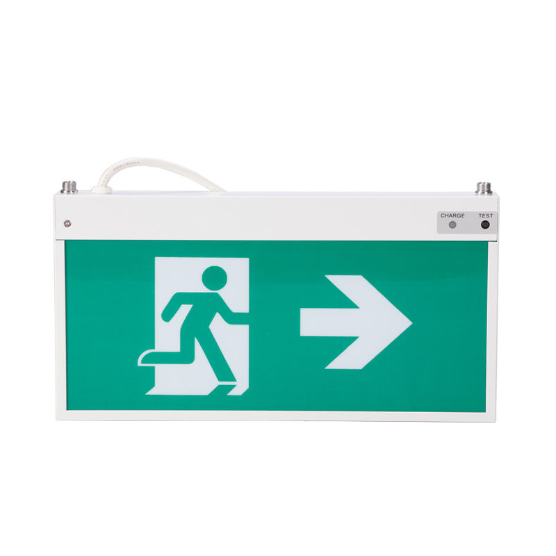 Ceiling Mounted LED Exit Sign Light 3.6V Ni-Cd Battery 3 Year Warranty