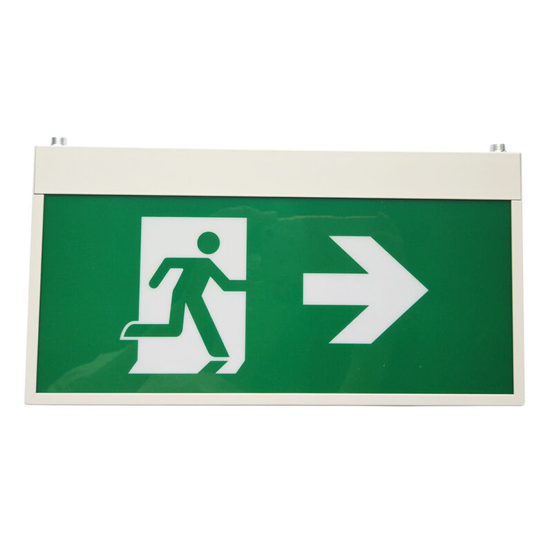 Ceiling Mounted LED Exit Sign Light 3.6V Ni-Cd Battery 3 Year Warranty