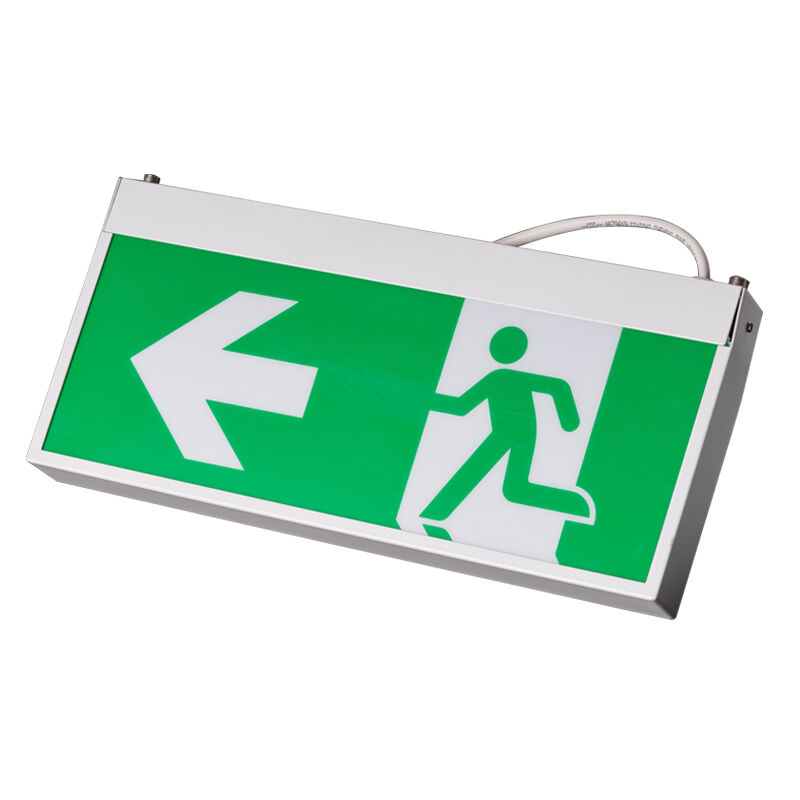 Ceiling Mounted LED Exit Sign Light 3.6V Ni-Cd Battery 3 Year Warranty