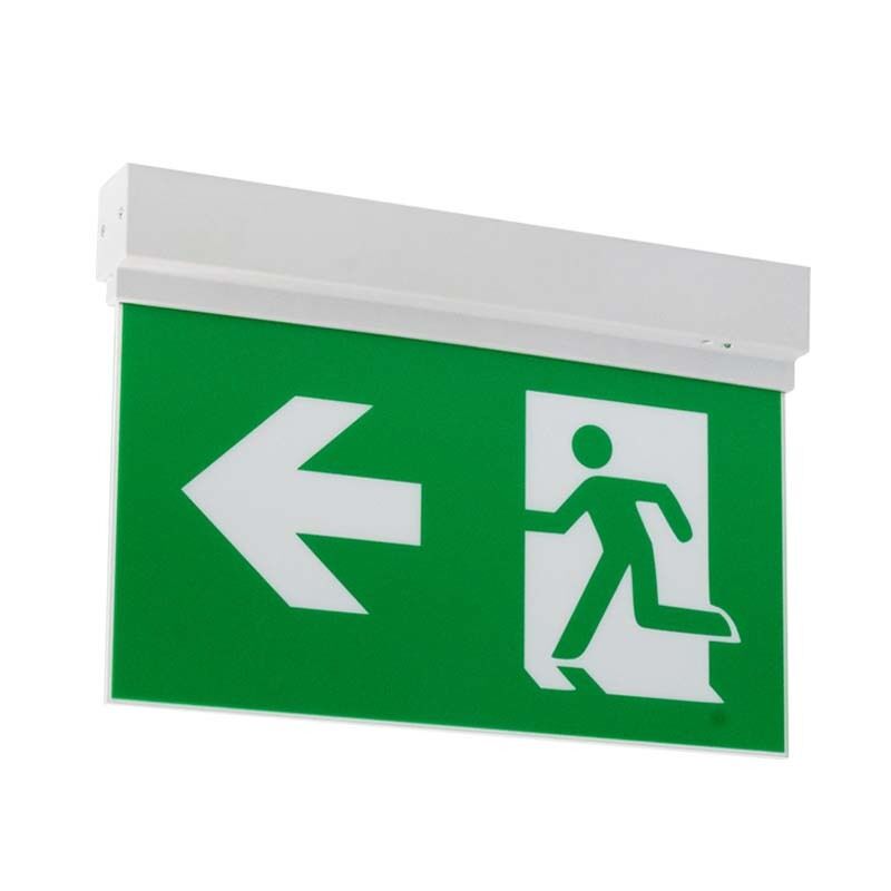Side Mounting Double Sided Exit Sign Li-Ion Battery 3 Hour Emergency LED Light