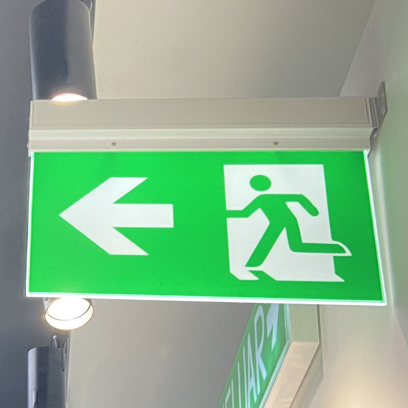 Side Mounting Double Sided Exit Sign Li-Ion Battery 3 Hour Emergency LED Light