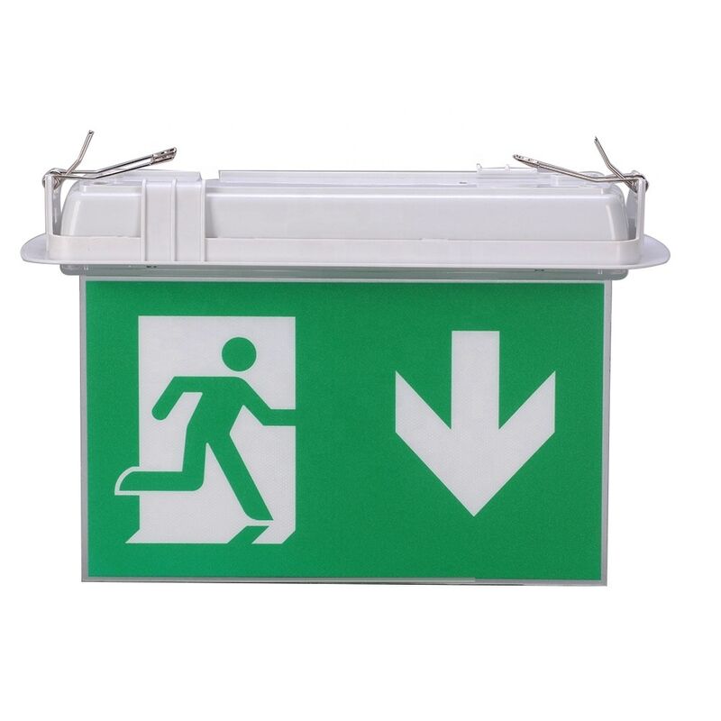 Fire Retardant ABS Casing LED Double Sided Emergency Exit Sign 3 Hours Operation Ni-Cd Battery