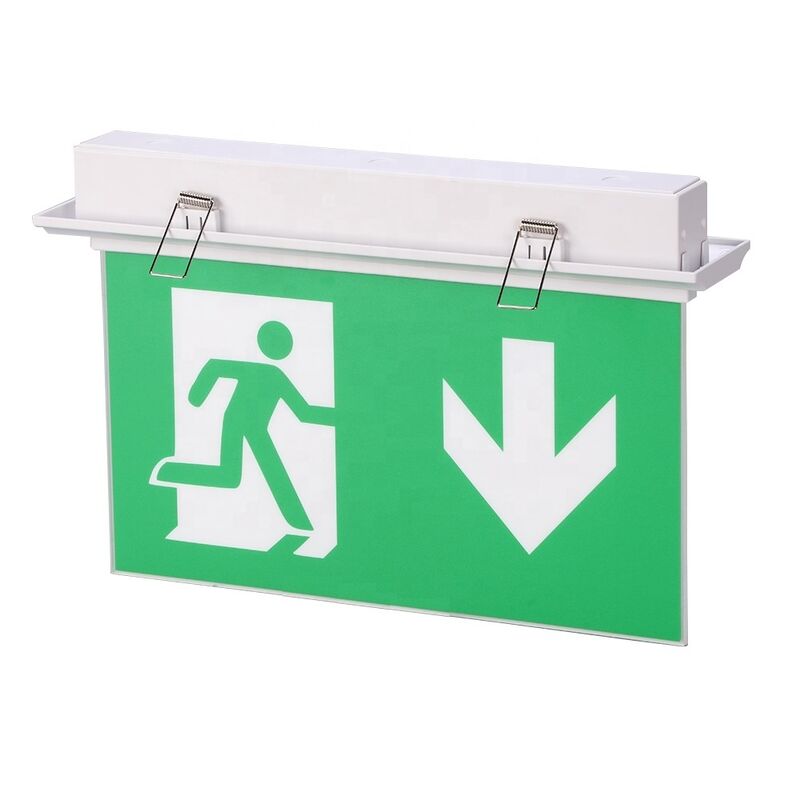 Rechargeable Li-Ion Battery LED Emergency Exit Sign 3 Hours Backup Wall Mounted SL030AM