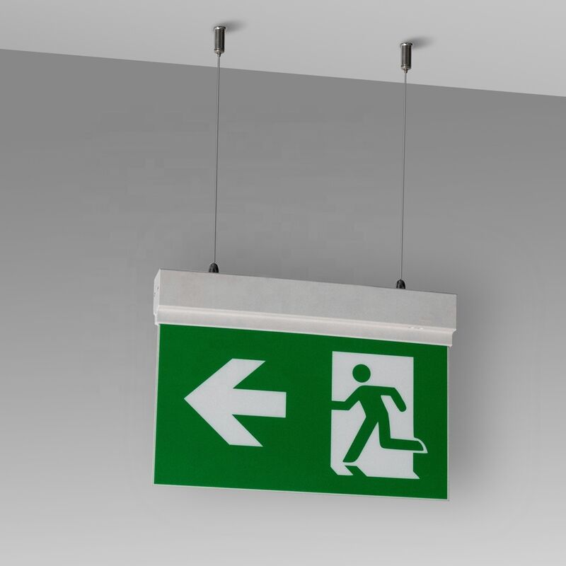 3 Hours Rechargeable Double Sided Emergency Exit Sign 15 Pcs SMD White LED Ni-Cd DSL010AM
