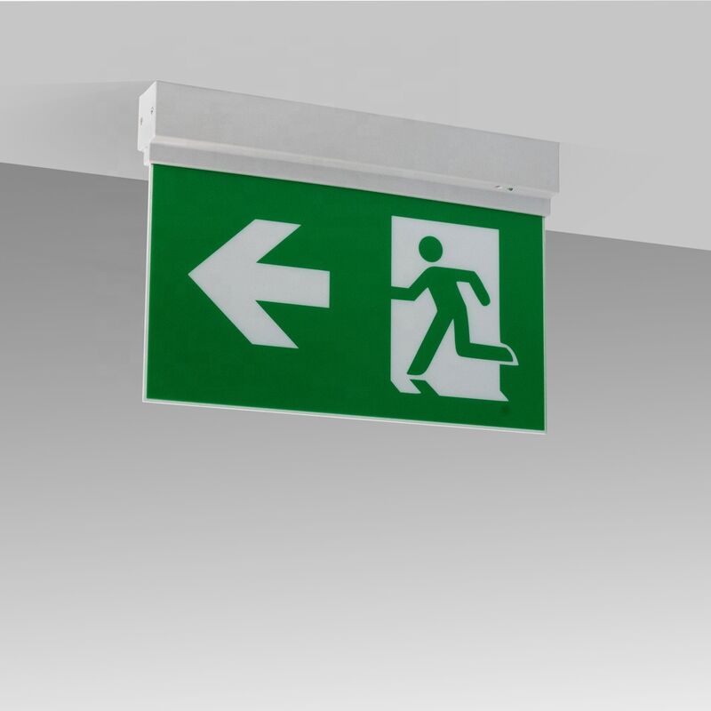 New Design Emergency Exit Light Sign with Li-ion Battery Backup and 3 Hours Emergency Duration in ABS Casing