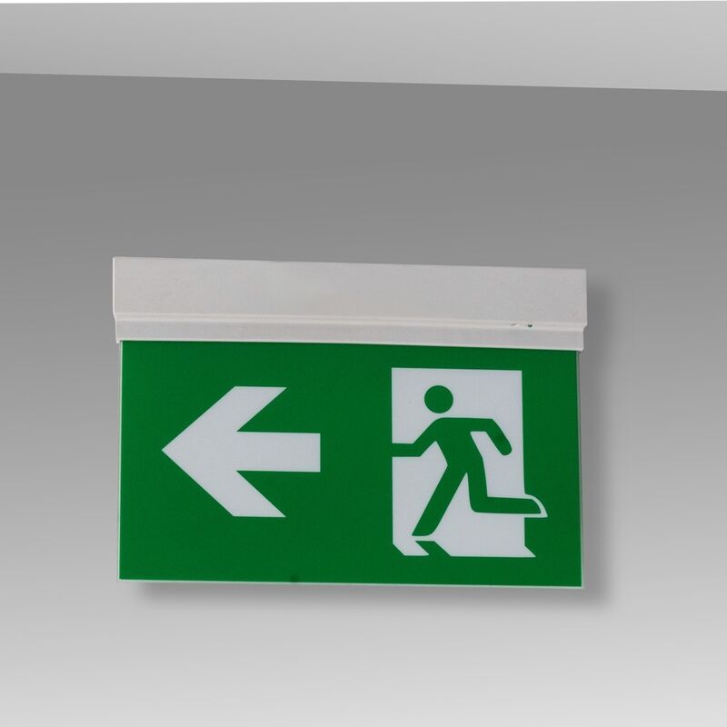 New Design Emergency Exit Light Sign with Li-ion Battery Backup and 3 Hours Emergency Duration in ABS Casing